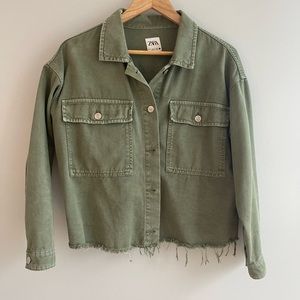 Zara Green Jacket for women size s